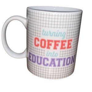 Bell & Curfew Coffee Mug - Turning Coffee Into Education Graphic - Dishwasher &